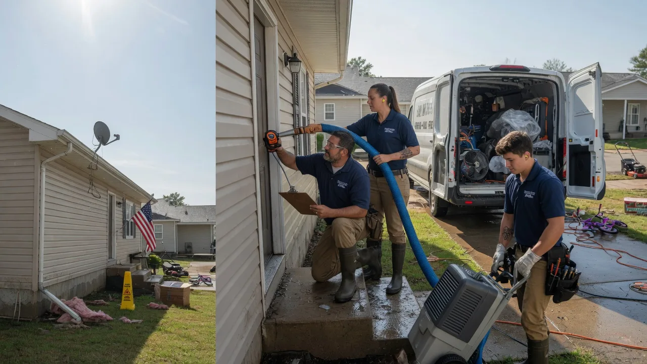 Ceiling Water Damage Restoration in Hutchinson, PA near me